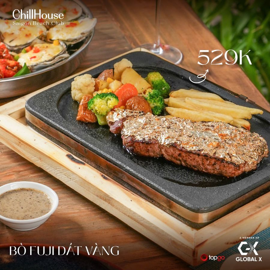 Bò Fuji dát vàng tại ChillHouse Hai Bà Trưng