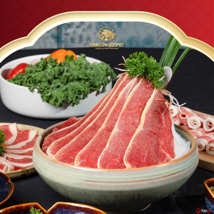 Các món nhúng đa dạng tại Dragon Hotpot