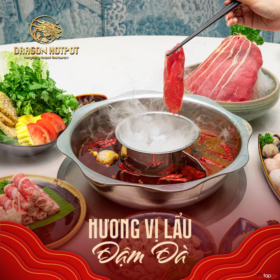 Lẩu bò thơm ngon tại Dragon Hotpot