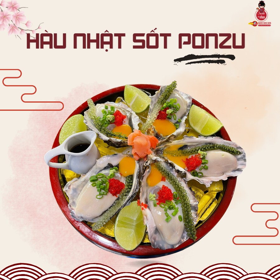  Best seller Hàu Nhật sốt ponzu tại Sushi Ah Nhọn