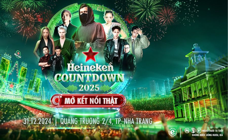 Alan Walker và dàn line-up đỉnh cao tại Heineken Countdown 2025