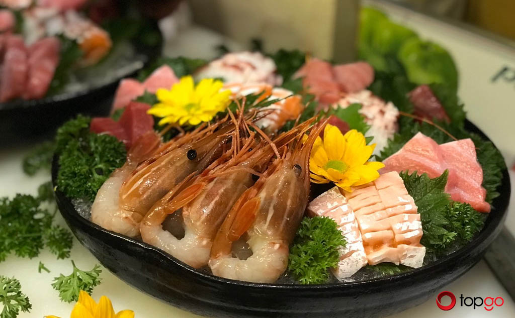 nhà hàng thưởng thức sushi ở Hà Nội