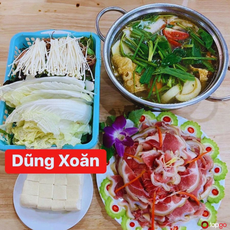 Nguyên liệu tươi ngon, chất lượng hàng đầu tại nhà hàng Dũng Xoăn