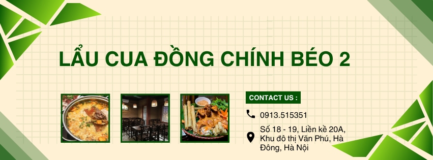 THỰC ĐƠN ĐA DẠNG CỦA LẨU CUA ĐỒNG CHÍNH BÉO CẬP NHẬT MỚI NHẤT