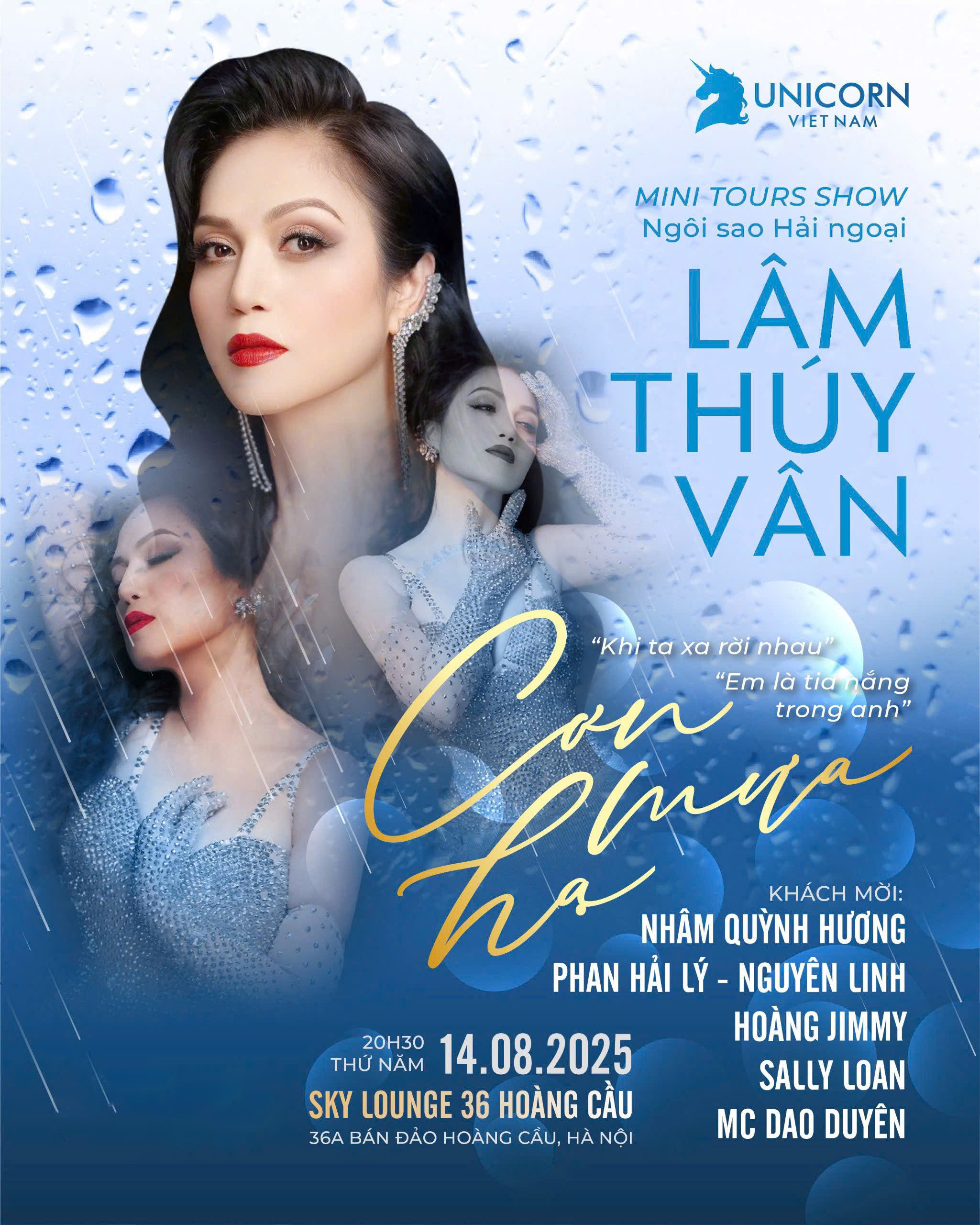 Tận hưởng đêm nhạc Mini tour show hải ngoại Lâm Thúy Vân "Cơn mưa hạ"