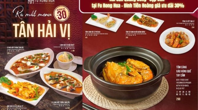 Hải sản Quảng Đông “cập bến” tại Fu Rong Hua – Đinh Tiên Hoàng